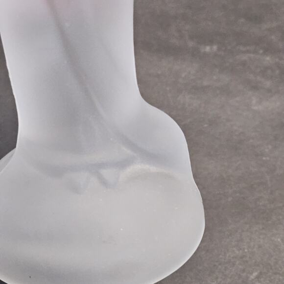 Fostoria Madonna Virgin Mary Figurine Statue Frosted Satin Glass 10" Tall VTG - Picture 7 of 7